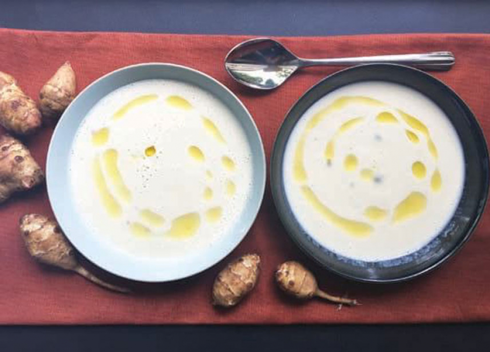 Recipe Soupe de topinambours à l’huile d’olive à la truffe