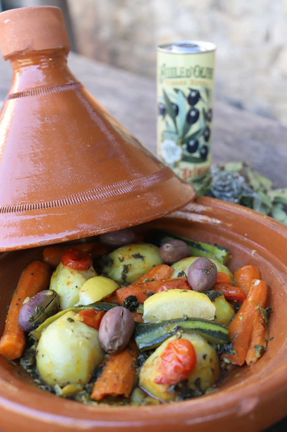 Recipe Tajine végétarien à l’huile d’olive Héritage fruité mûr