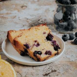 cake au citron et à la myrtille