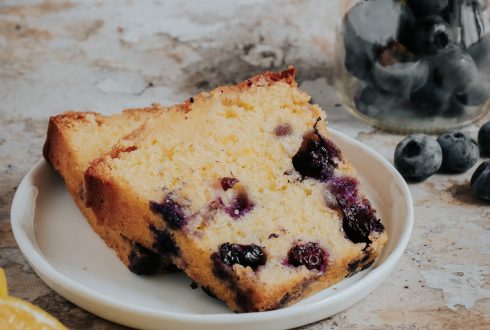 cake au citron et à la myrtille