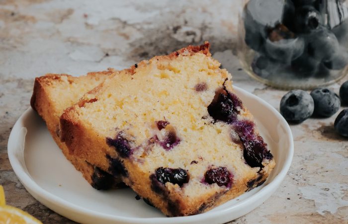 cake au citron et à la myrtille