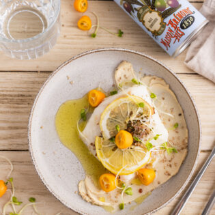 Filet de poisson blanc au citron et à l’huile d’olive Maison Brémond
