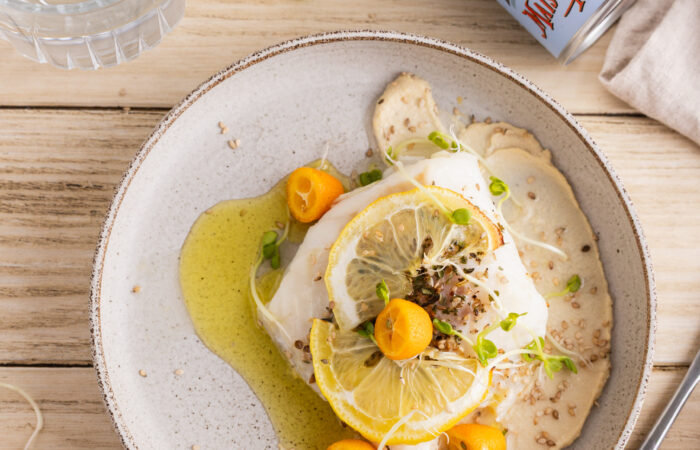 Filet de poisson blanc au citron et à l’huile d’olive Maison Brémond